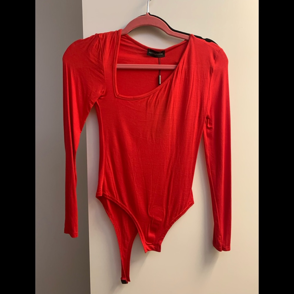 Red body suit